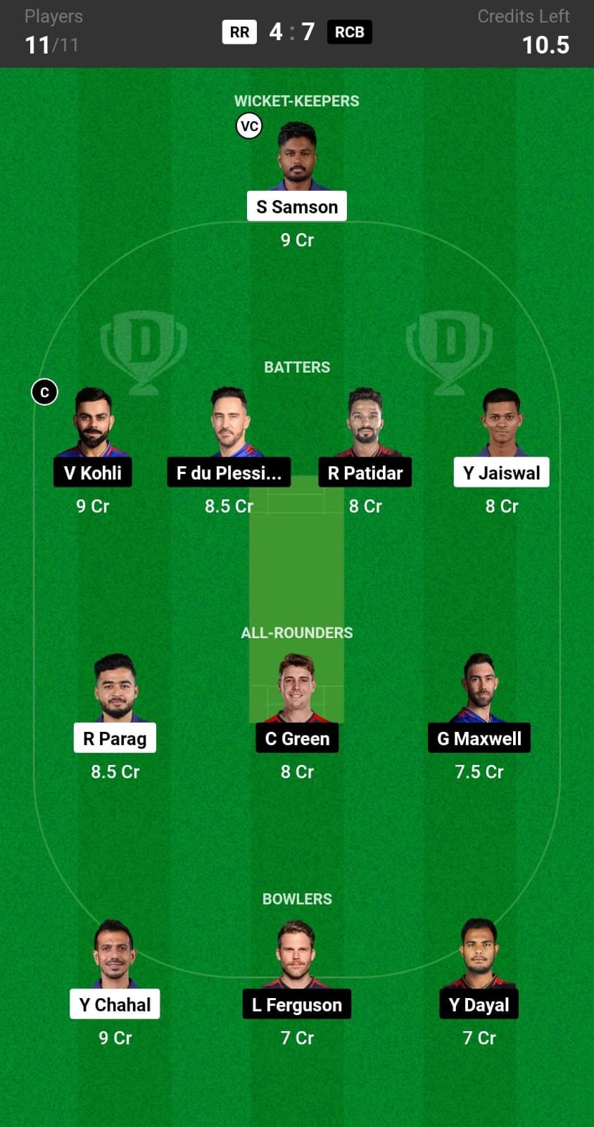 RR vs RCB Dream11 Prediction, Playing XI and Fantasy Tips - Haryana TET