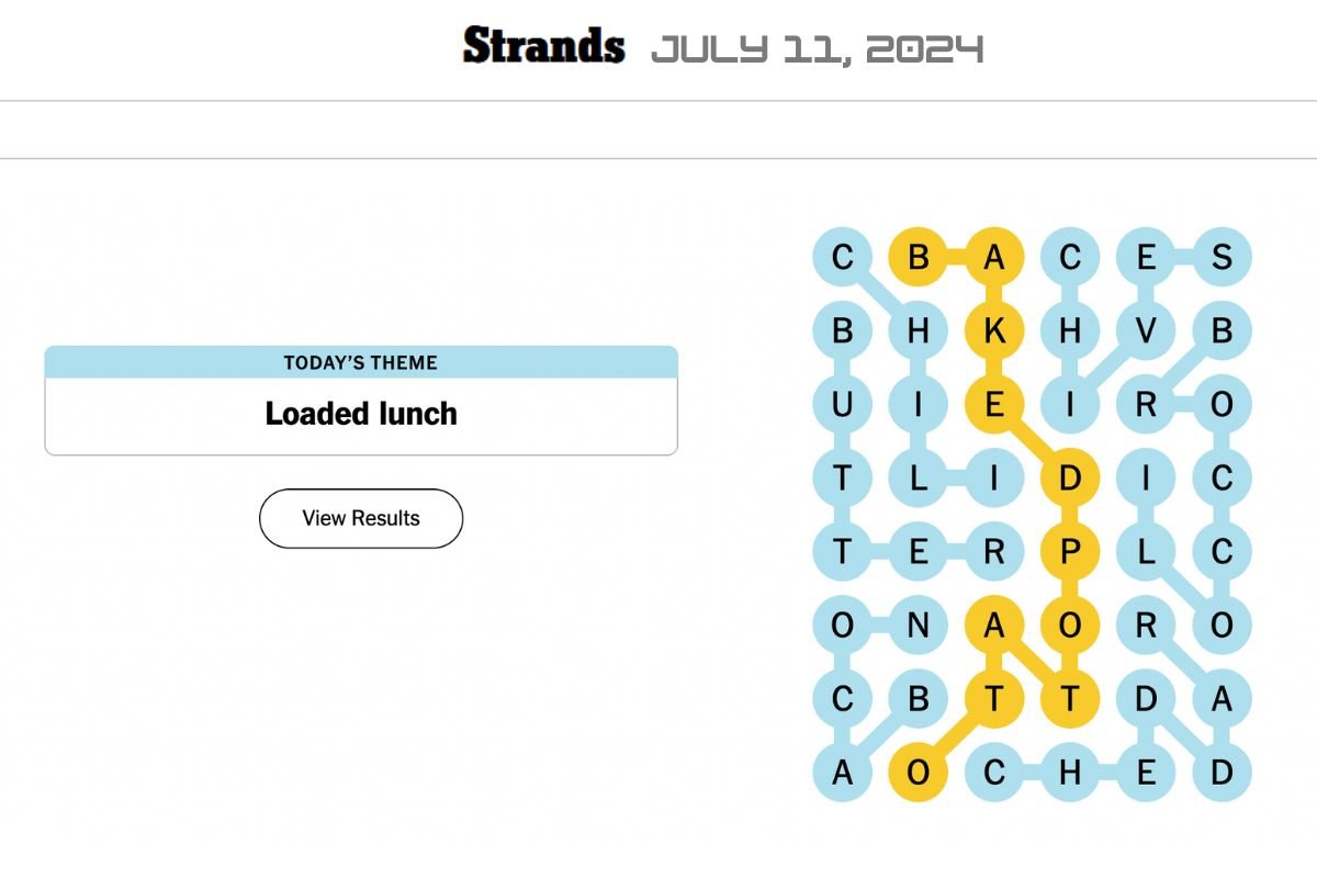 NYT Strands July 11, 2024