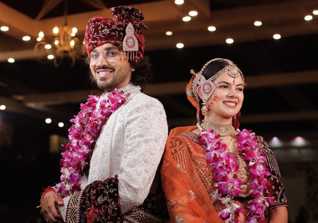 Shradha Khapra with Husband Aman Dhattarwal